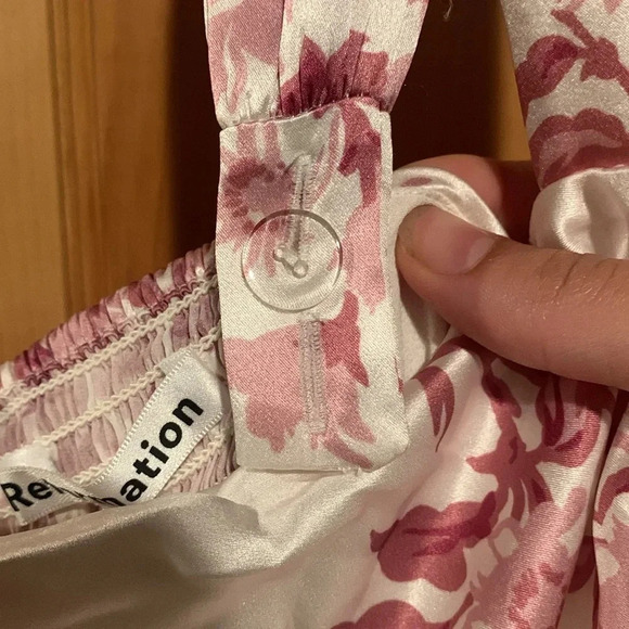 New REFORMATION Earl silk dress - Picture 8 of 11